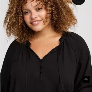 Challis Front Tie Blouse